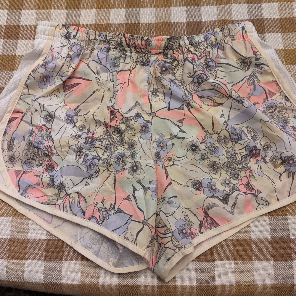 Nike‎ Floral Athletic Shorts - Pastel Mix